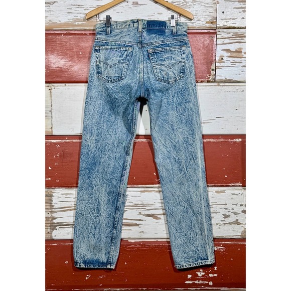 Vintage 80s USA Levi's Acid Wash Jeans Denim High Waist Straight Leg Jeans‎ - Picture 1 of 9